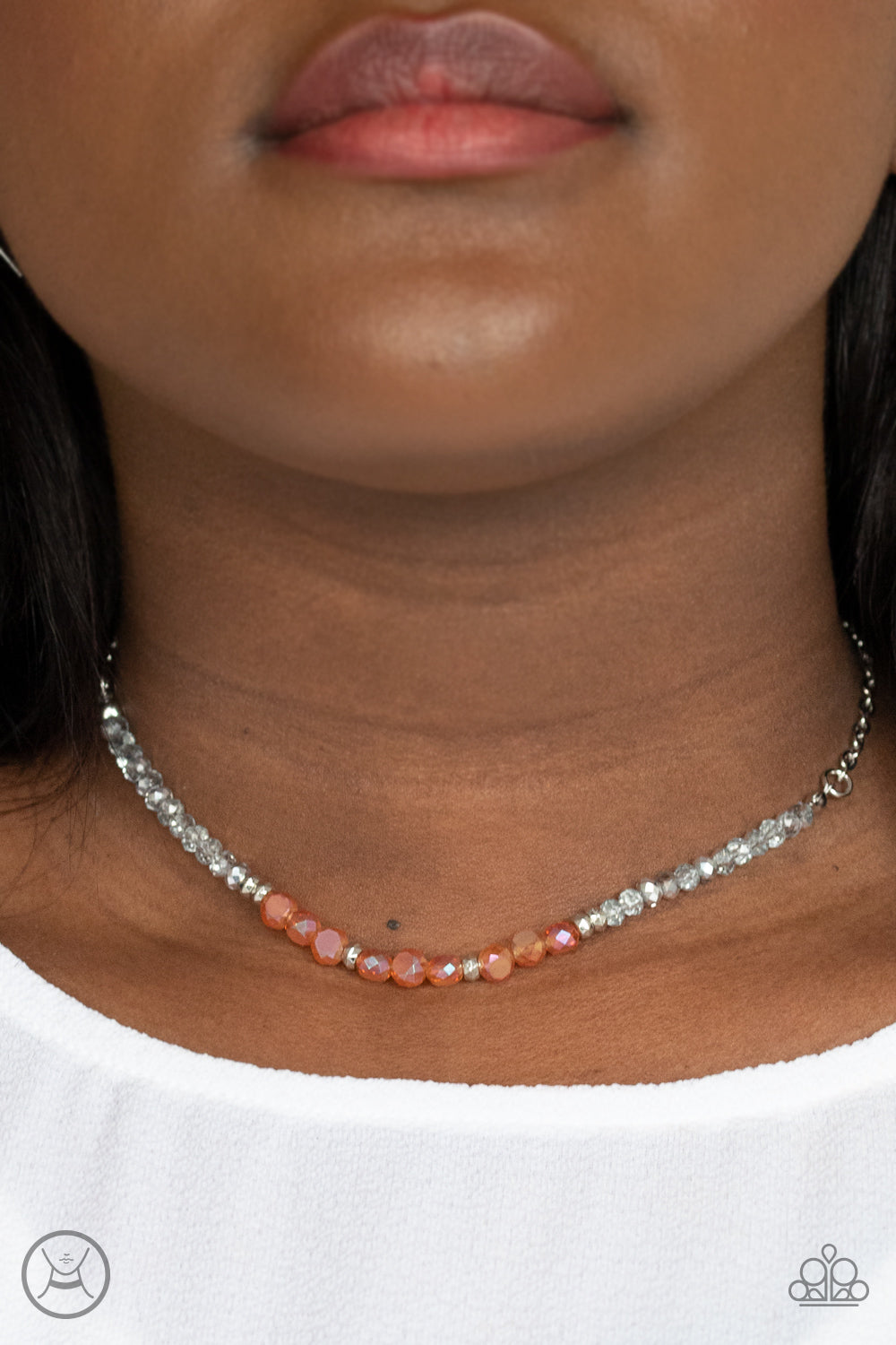 Space Odyssey - orange - Paparazzi necklace