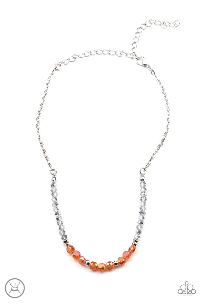 Space Odyssey - orange - Paparazzi necklace