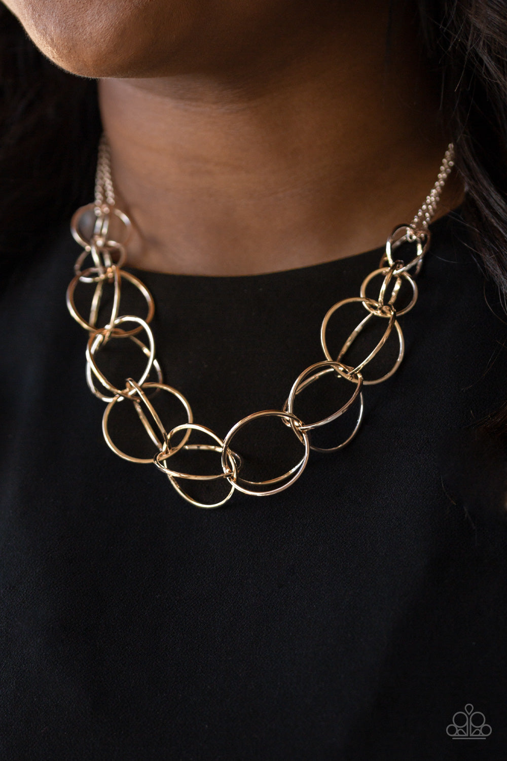 Space Walk - rose gold - Paparazzi necklace