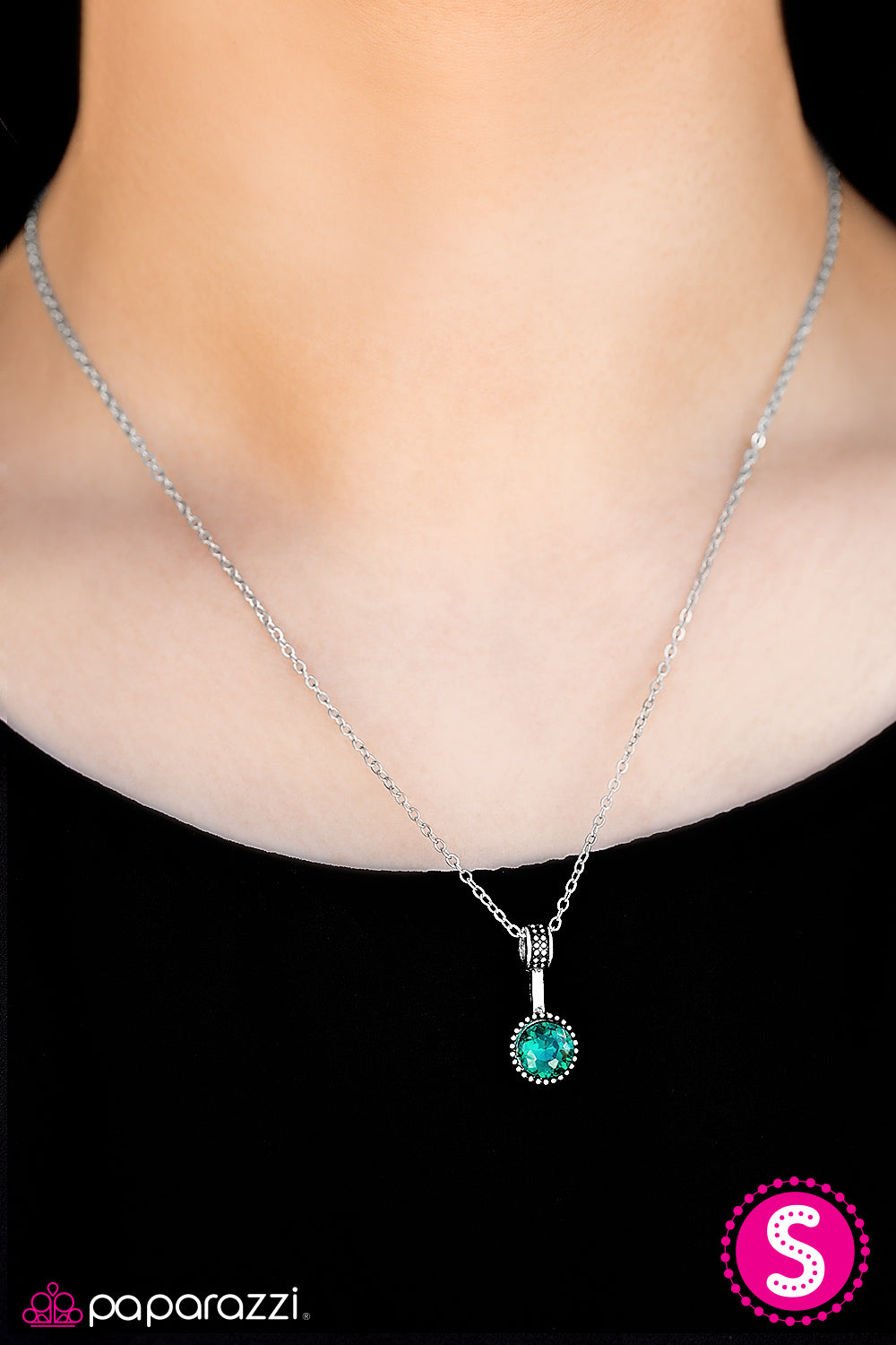 Spark In The Dark - Green - Paparazzi necklace