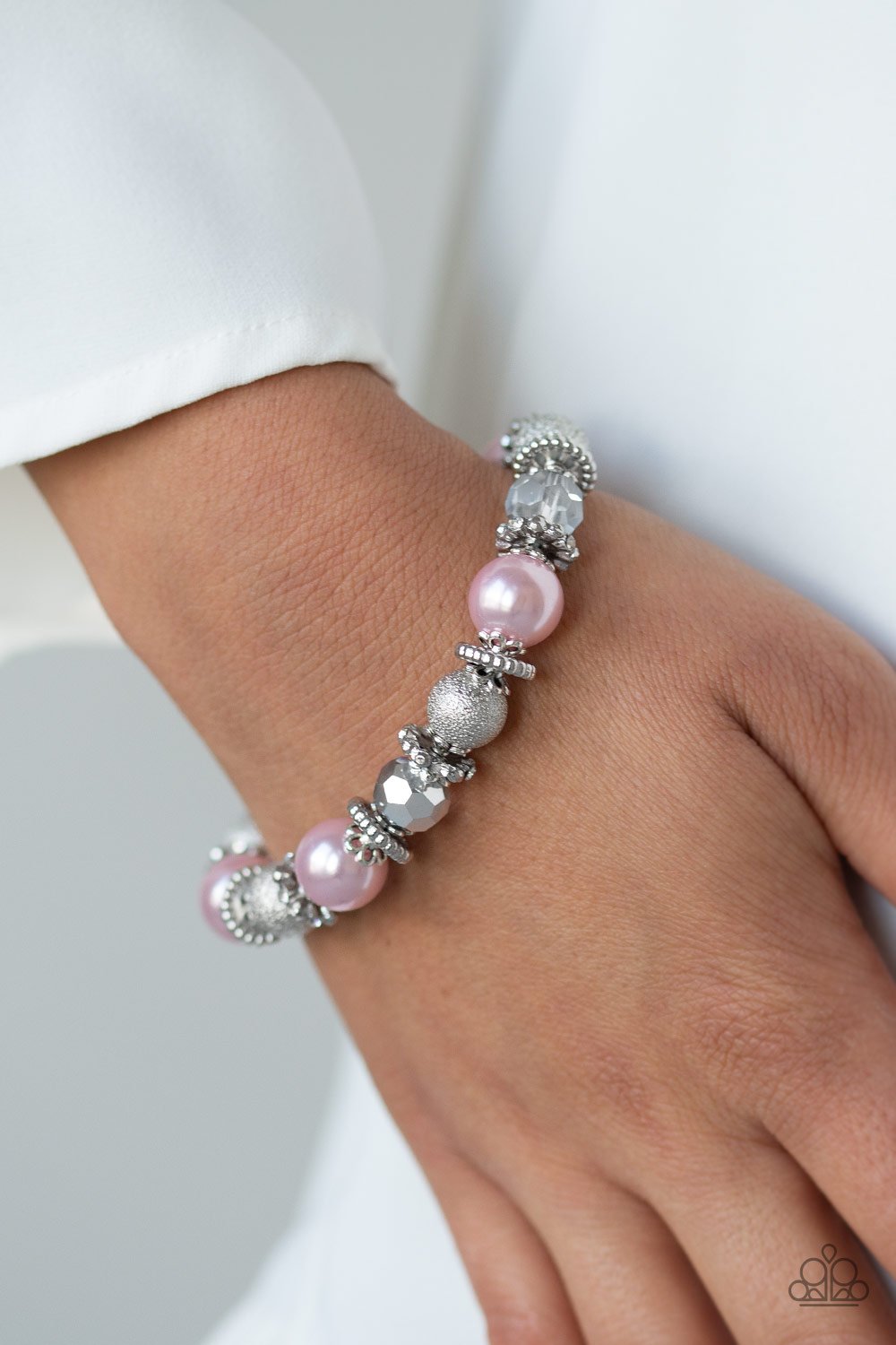Sparking Conversation-pink-Paparazzi bracelet