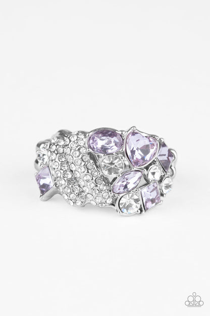 Sparkle Bust - purple - Paparazzi ring