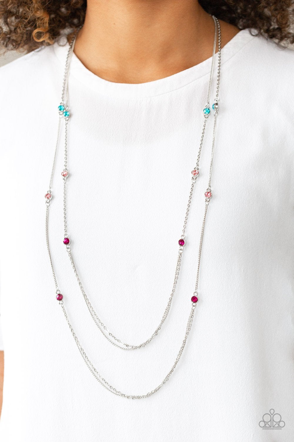 Sparkle of the Day-multi-Paparazzi necklace