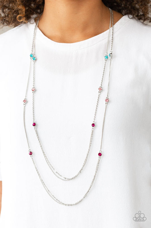 Sparkle of the Day-multi-Paparazzi necklace