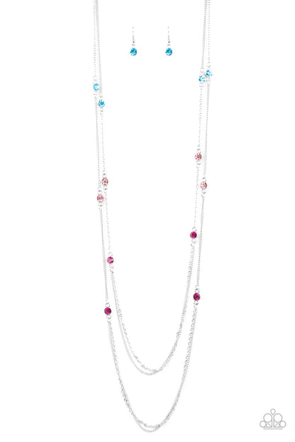 Sparkle of the Day - multi - Paparazzi necklace