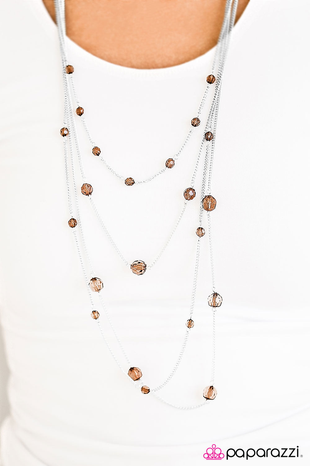 Sparkling Intentions - Brown - Paparazzi necklace