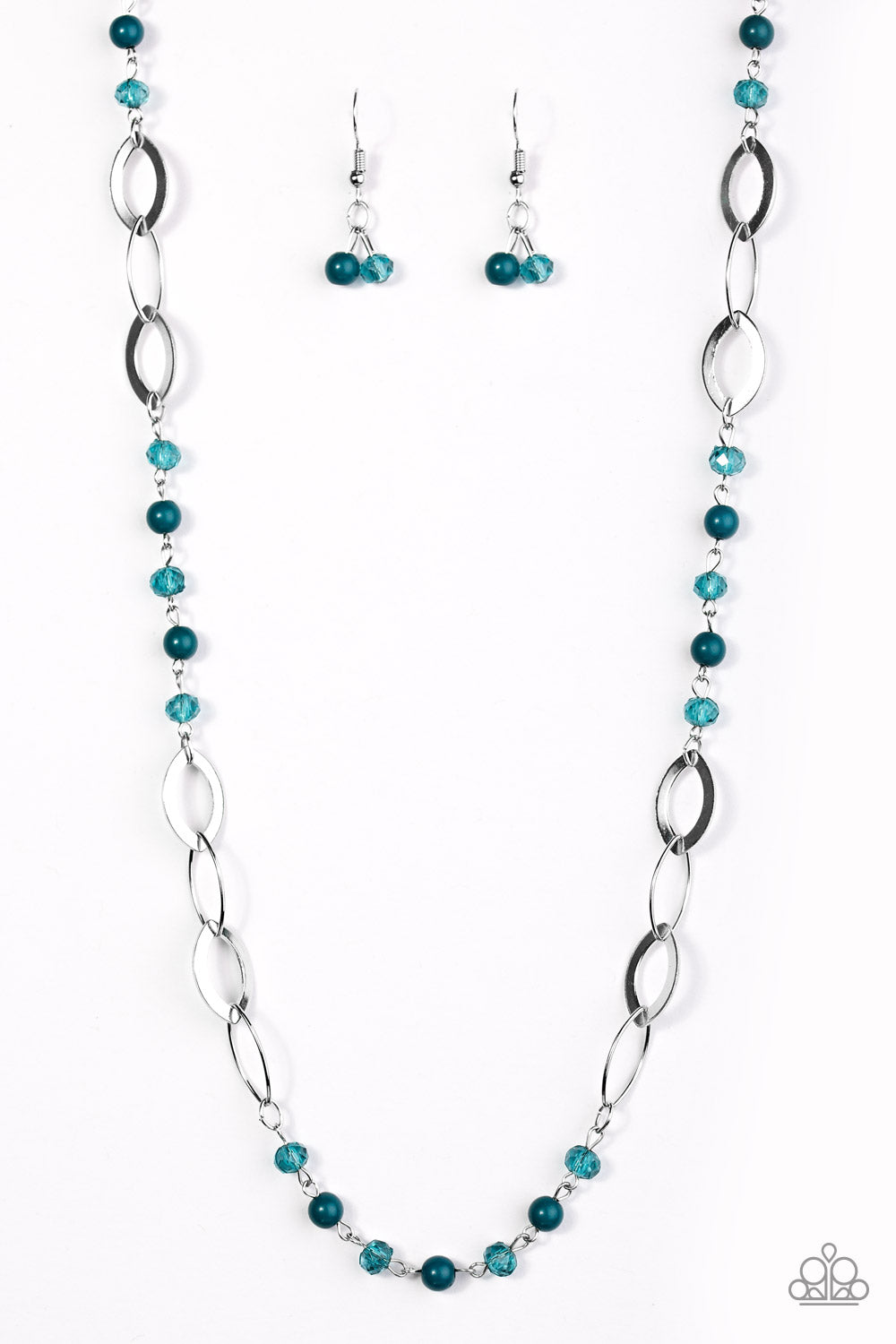 Sparkling Sophistication - Blue - Paparazzi necklace