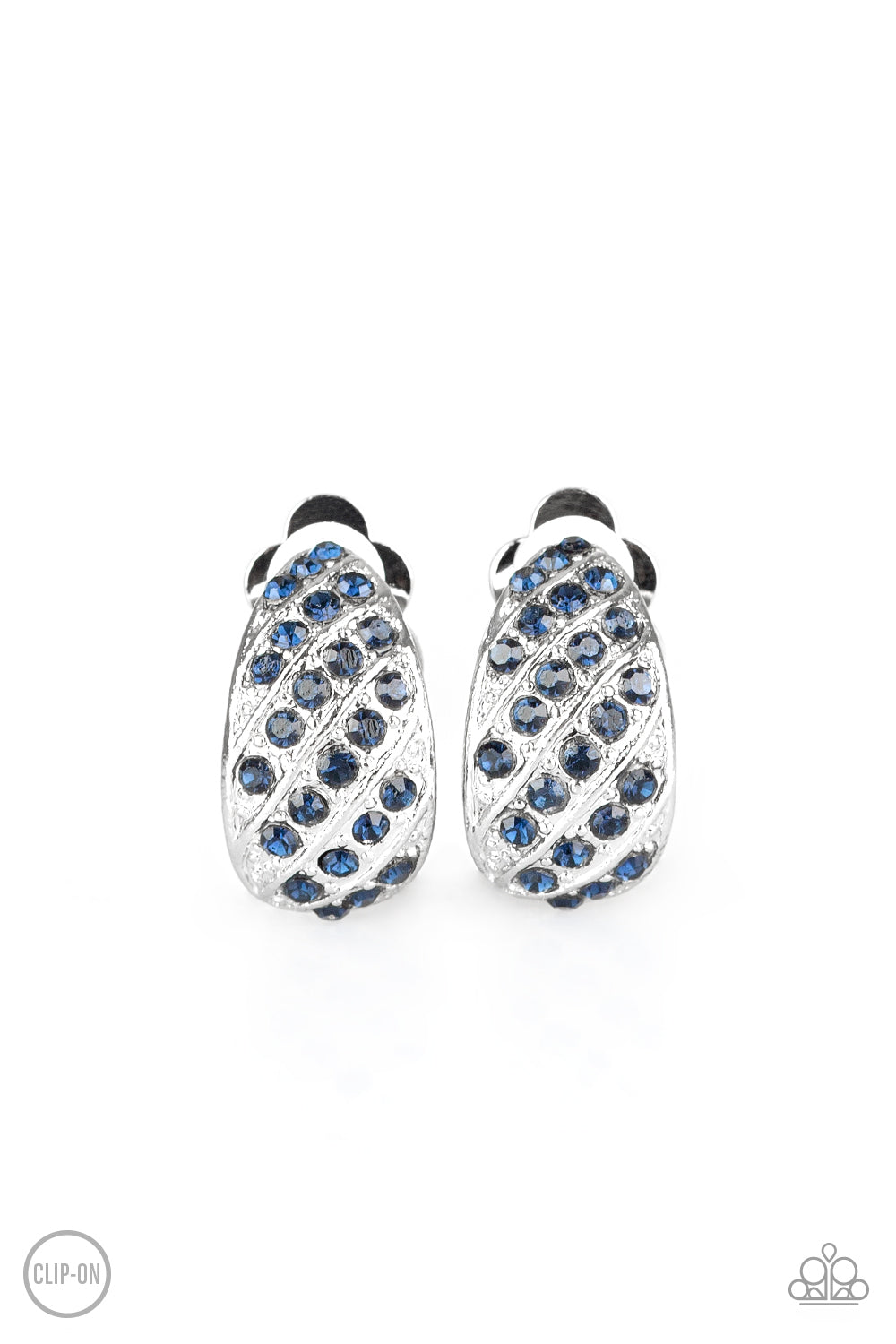 Sparkling Shells - blue - Paparazzi earrings