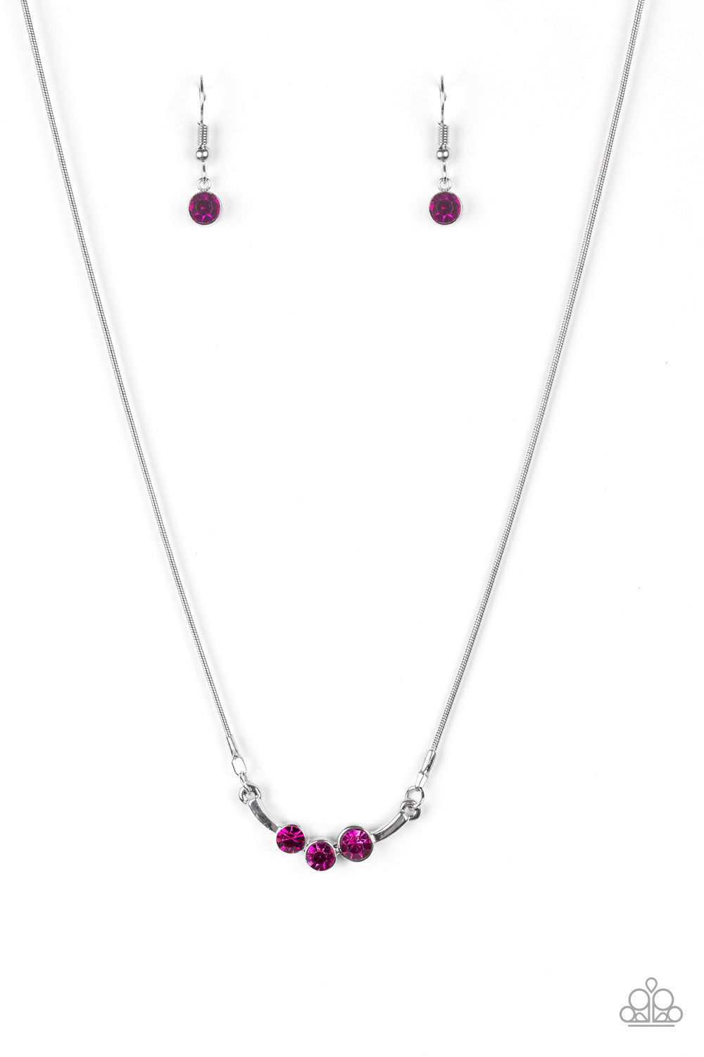 Sparkling Stargazer - pink - Paparazzi necklace