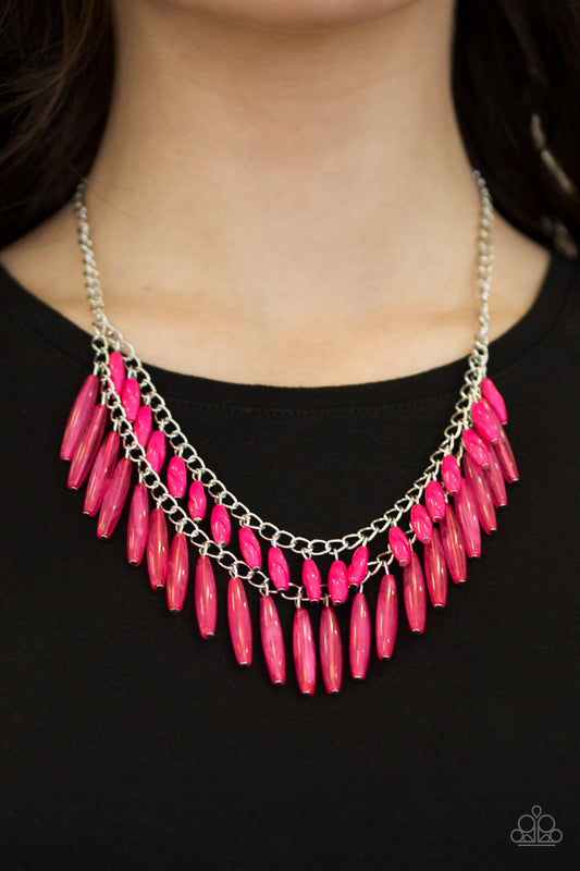 Speak of the DIVA - pink - Paparazzi necklace
