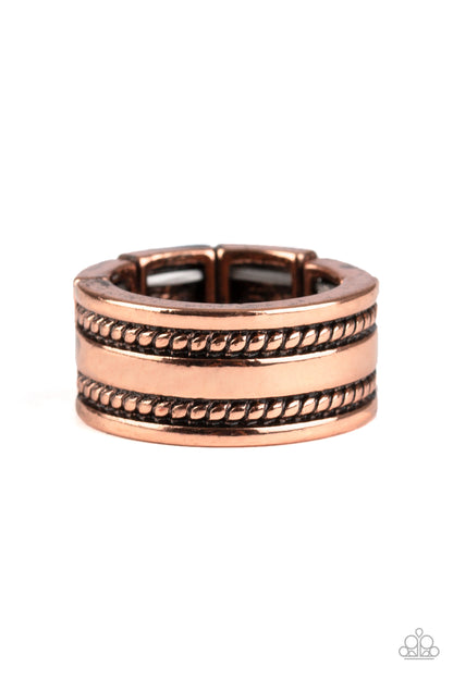 Special Ops - copper - Paparazzi mens ring
