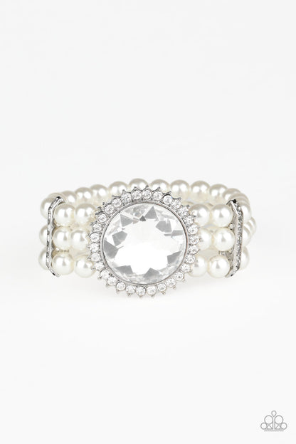Speechless Sparkle - white - Paparazzi bracelet