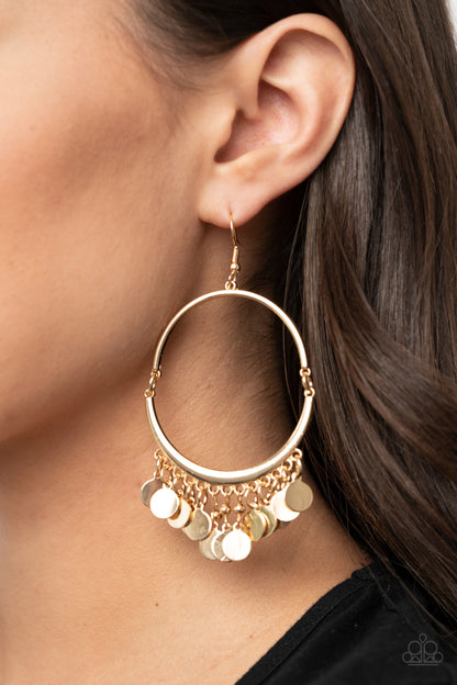 Speed of SPOTLIGHT - gold - Paparazzi earrings