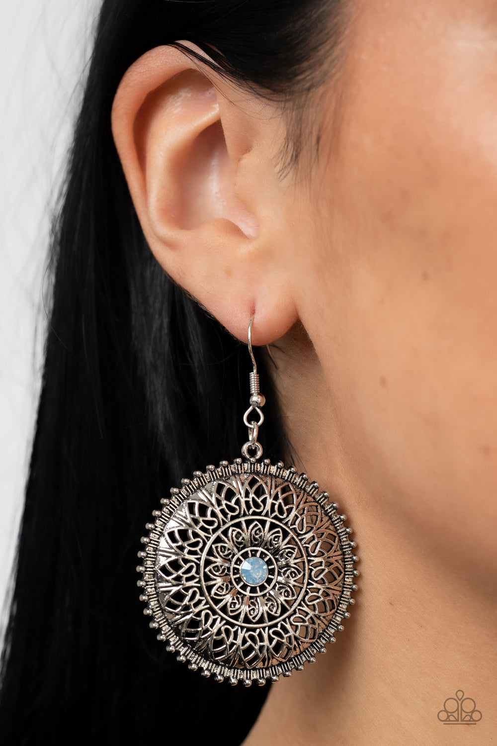 Spellbinding Botanicals - blue - Paparazzi earrings