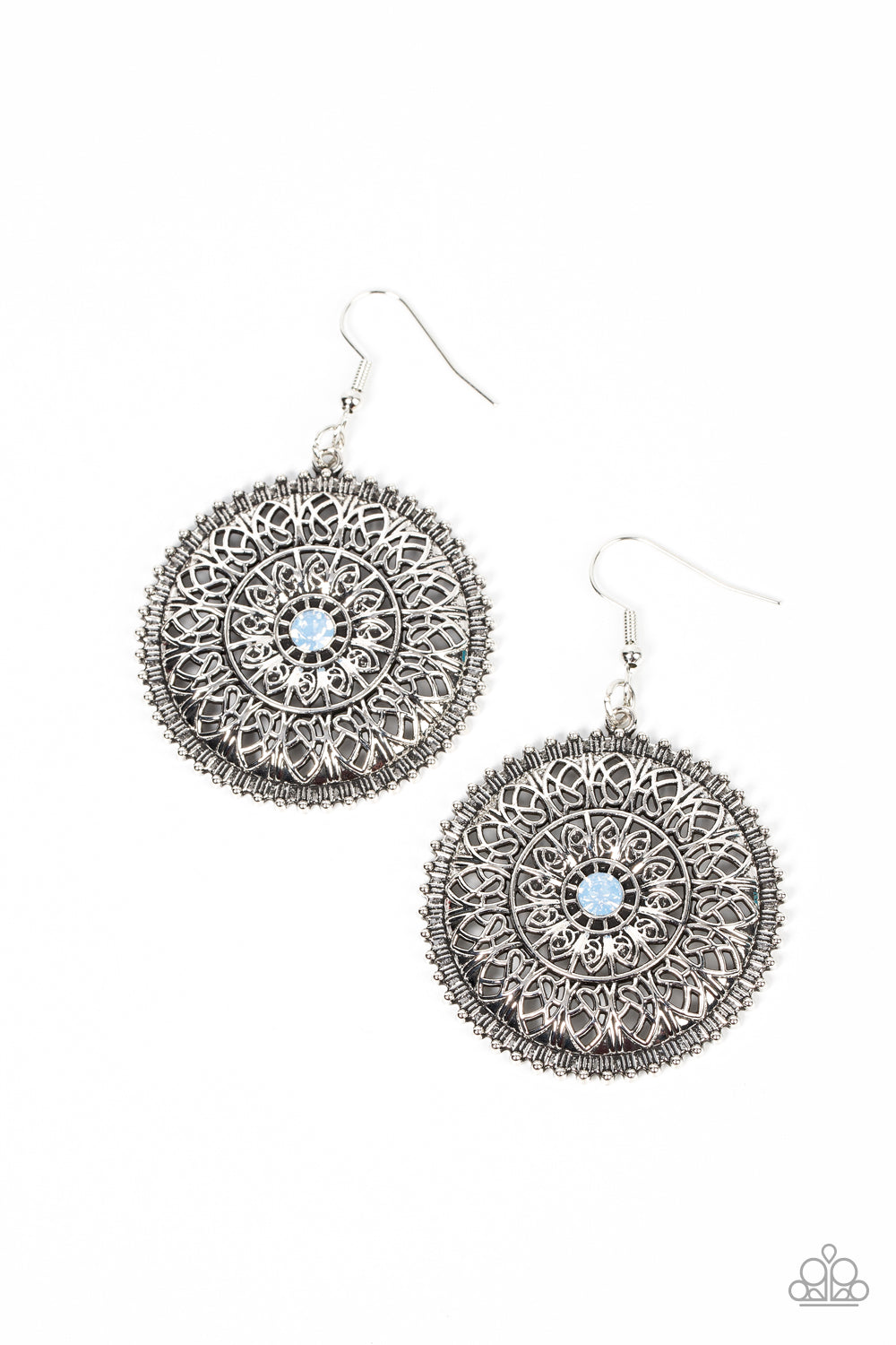 Spellbinding Botanicals - blue - Paparazzi earrings