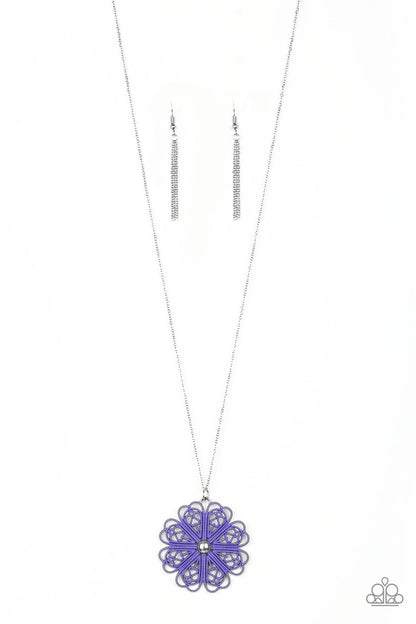 Spin Your PINWHEELS - purple - Paparazzi necklace