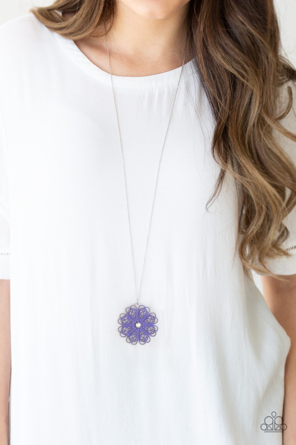 Spin Your PINWHEELS-purple-Paparazzi necklace