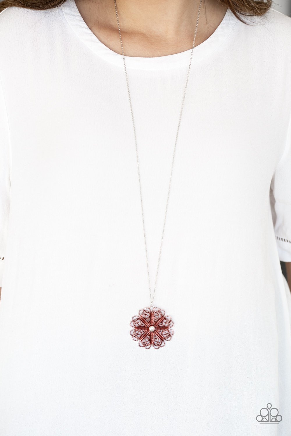 Spin Your Pinwheels-red-Paparazzi necklace