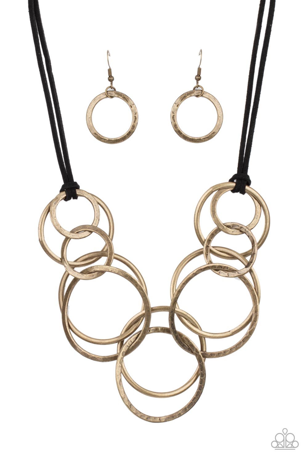 Spiraling Out of COUTURE - brass - Paparazzi necklace