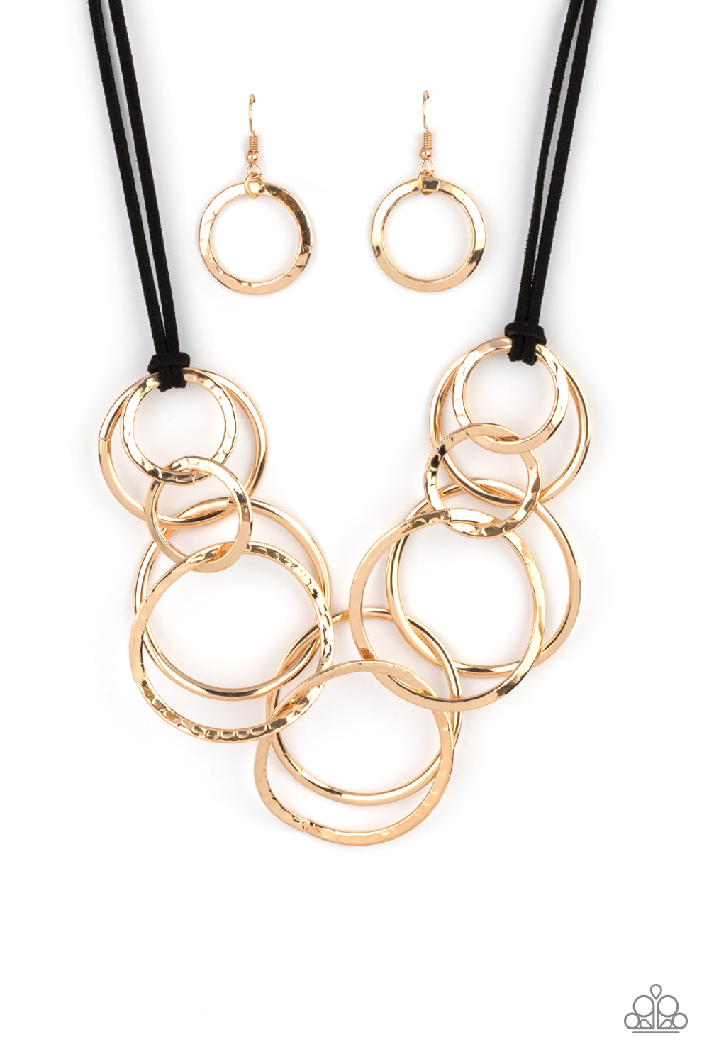 Spiraling Out of COUTURE - gold - Paparazzi necklace