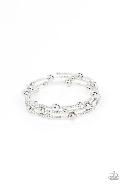 Spontaneous Shimmer - white - Paparazzi bracelet