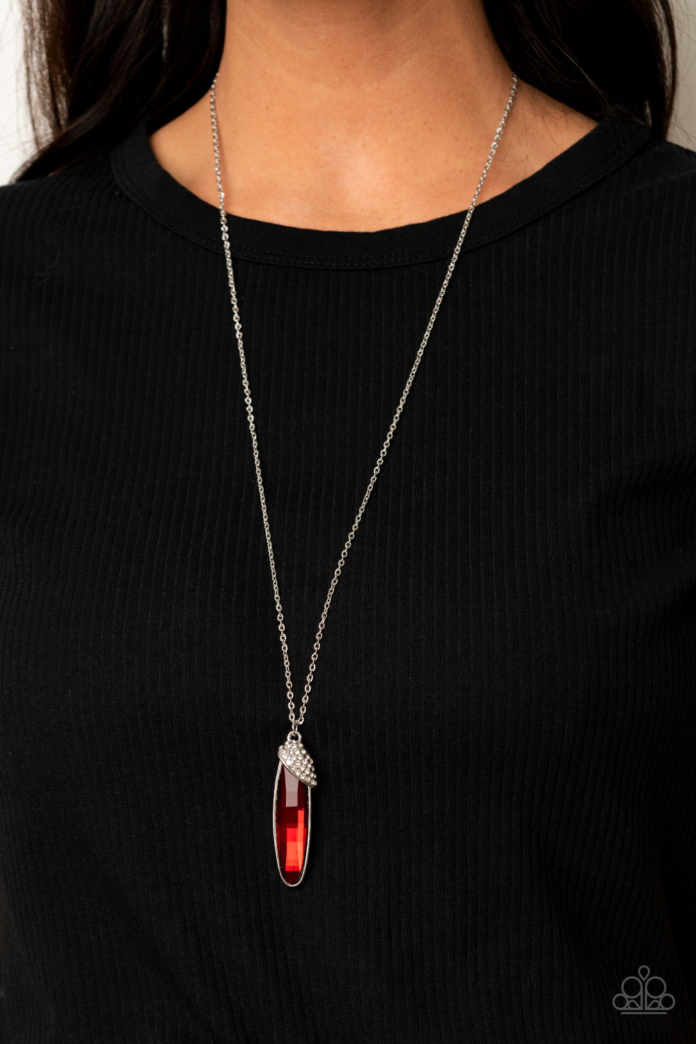 Spontaneous Sparkle - red - Paparazzi necklace