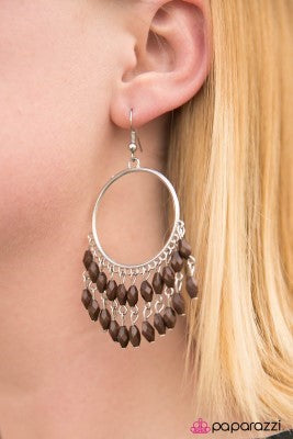 Sporadic Sprinkles - brown - Paparazzi earrings