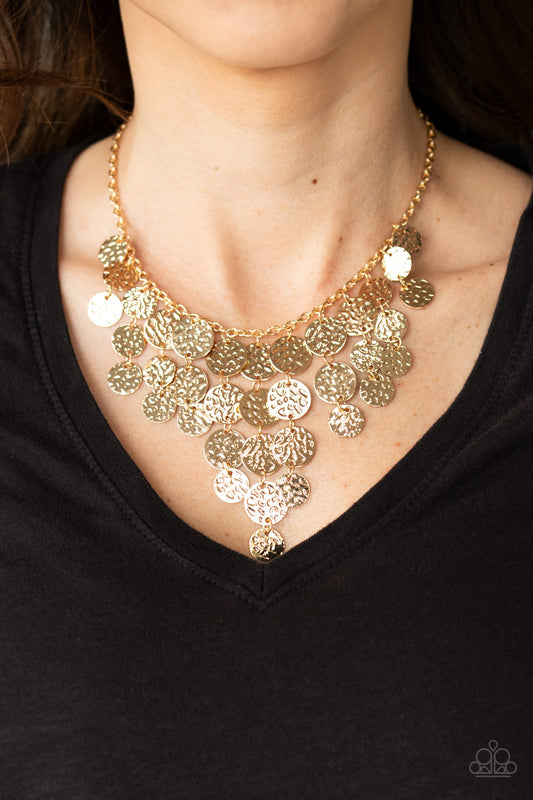 Spotlight Ready - gold - Paparazzi necklace