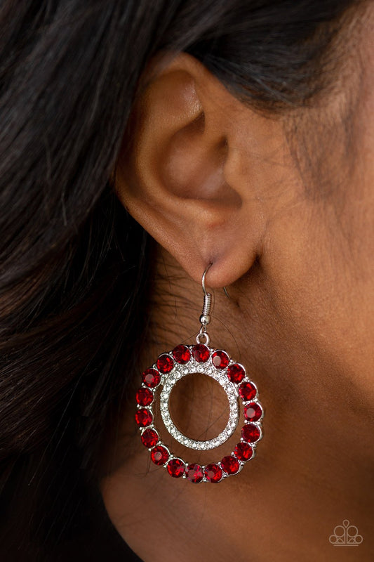 Spotlight Shout-Out-red-Paparazzi earrings