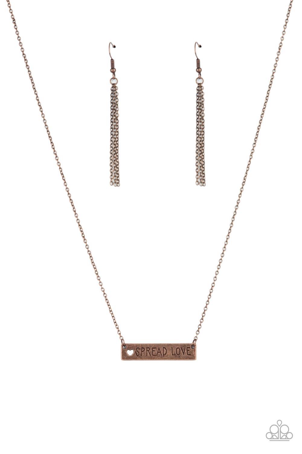 Spread Love - copper - Paparazzi necklace