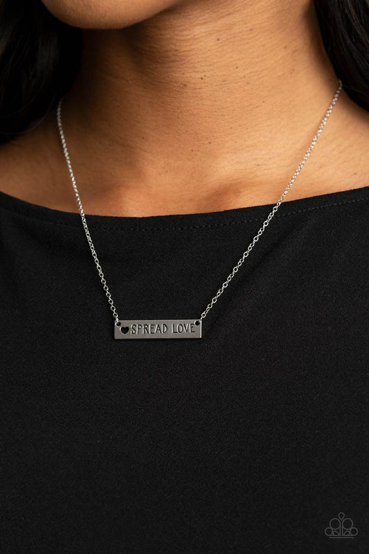 Spread Love - silver - Paparazzi necklace