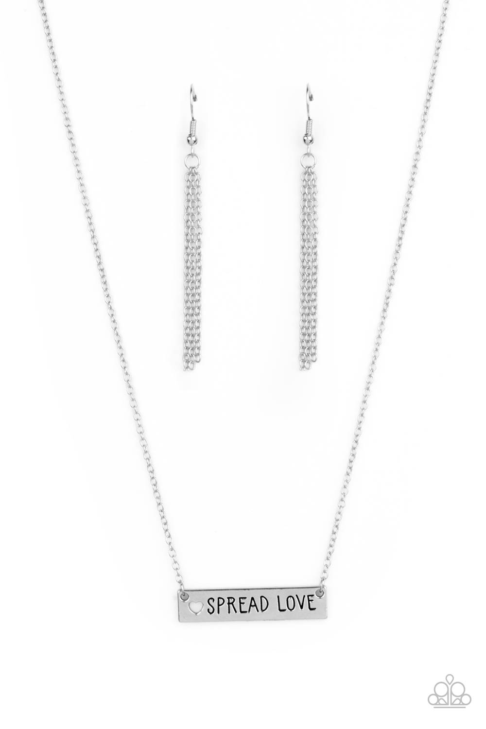 Spread Love - silver - Paparazzi necklace
