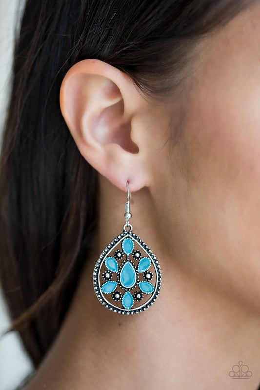 Spring Arrival - blue - Paparazzi earrings