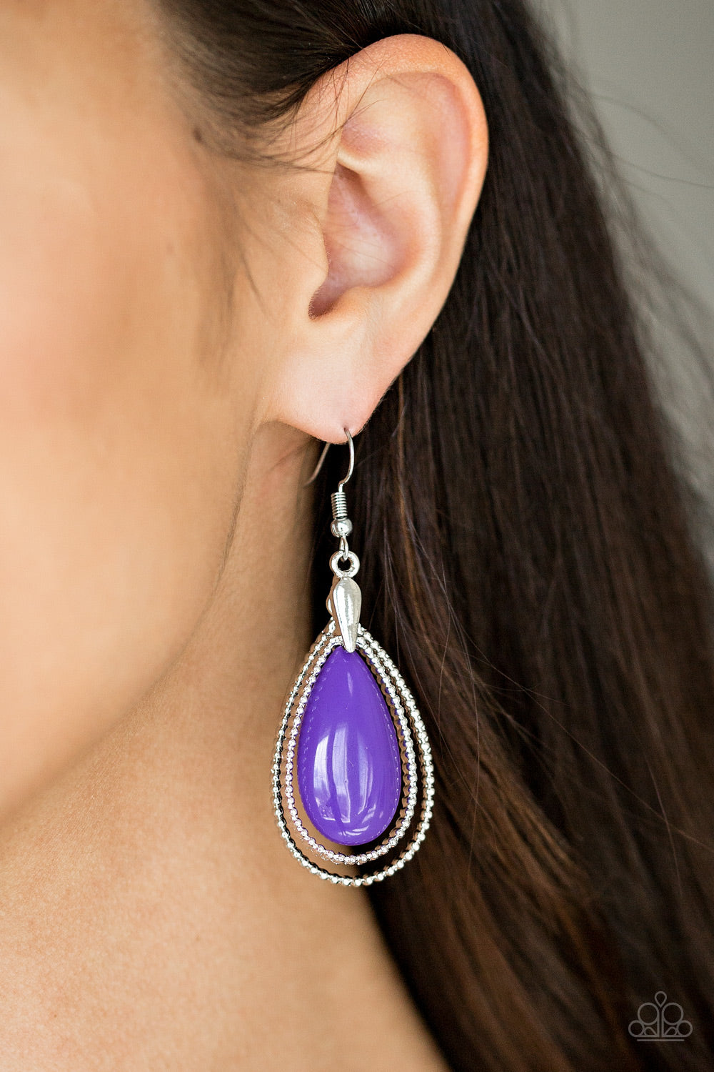 Spring Splendor - purple - Paparazzi earrings