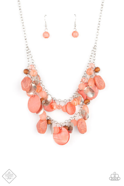 Spring Goddess - orange - Paparazzi necklace