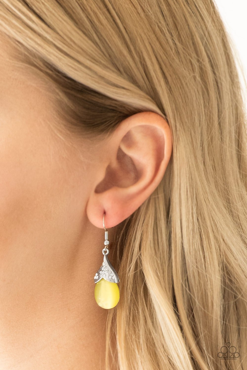 Spring Dew-yellow-Paparazzi earrings