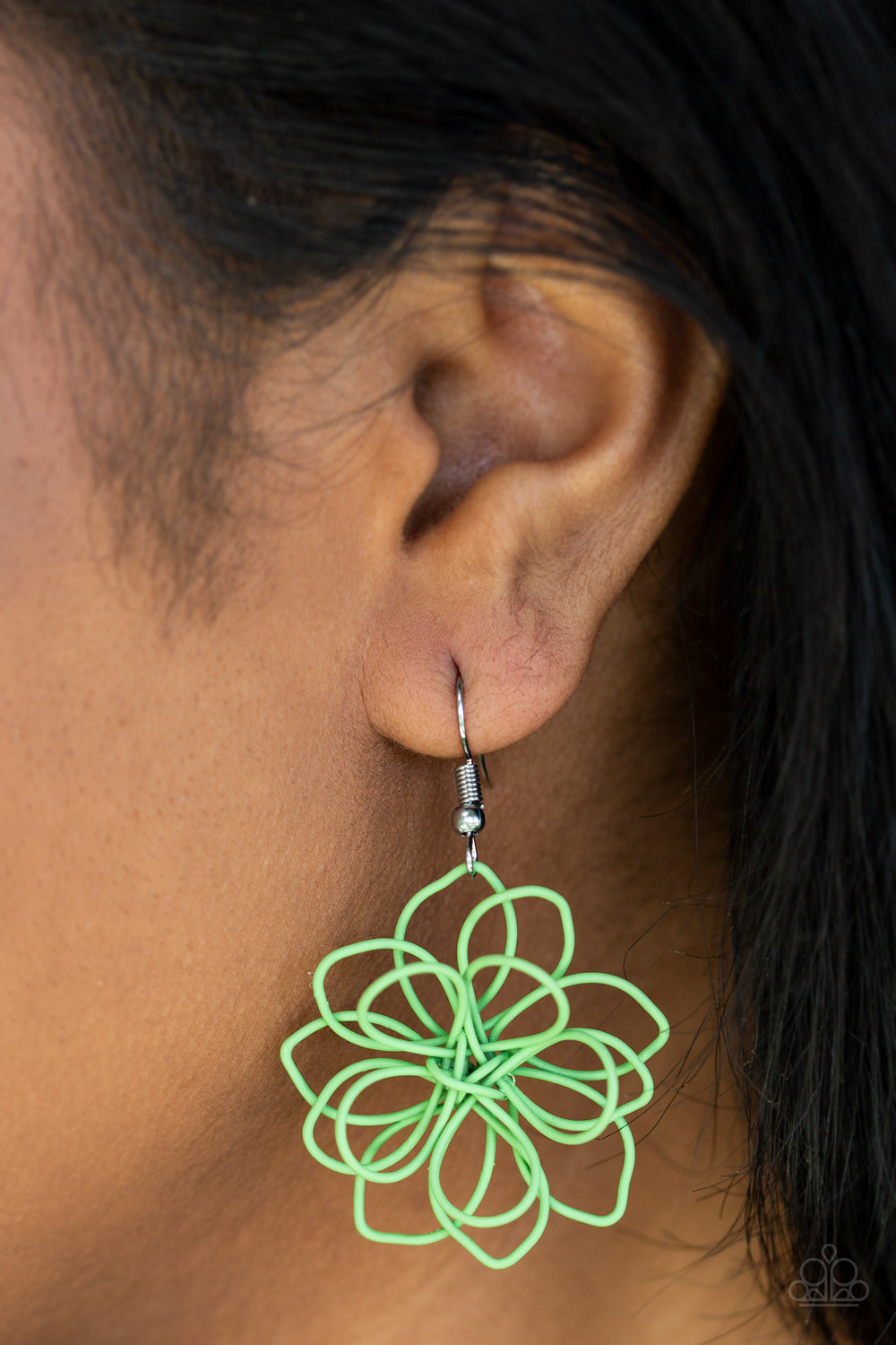 Springtime Serenity - green - Paparazzi earrings
