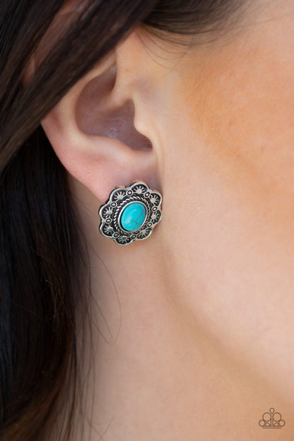 Springtime Deserts - blue - Paparazzi earrings