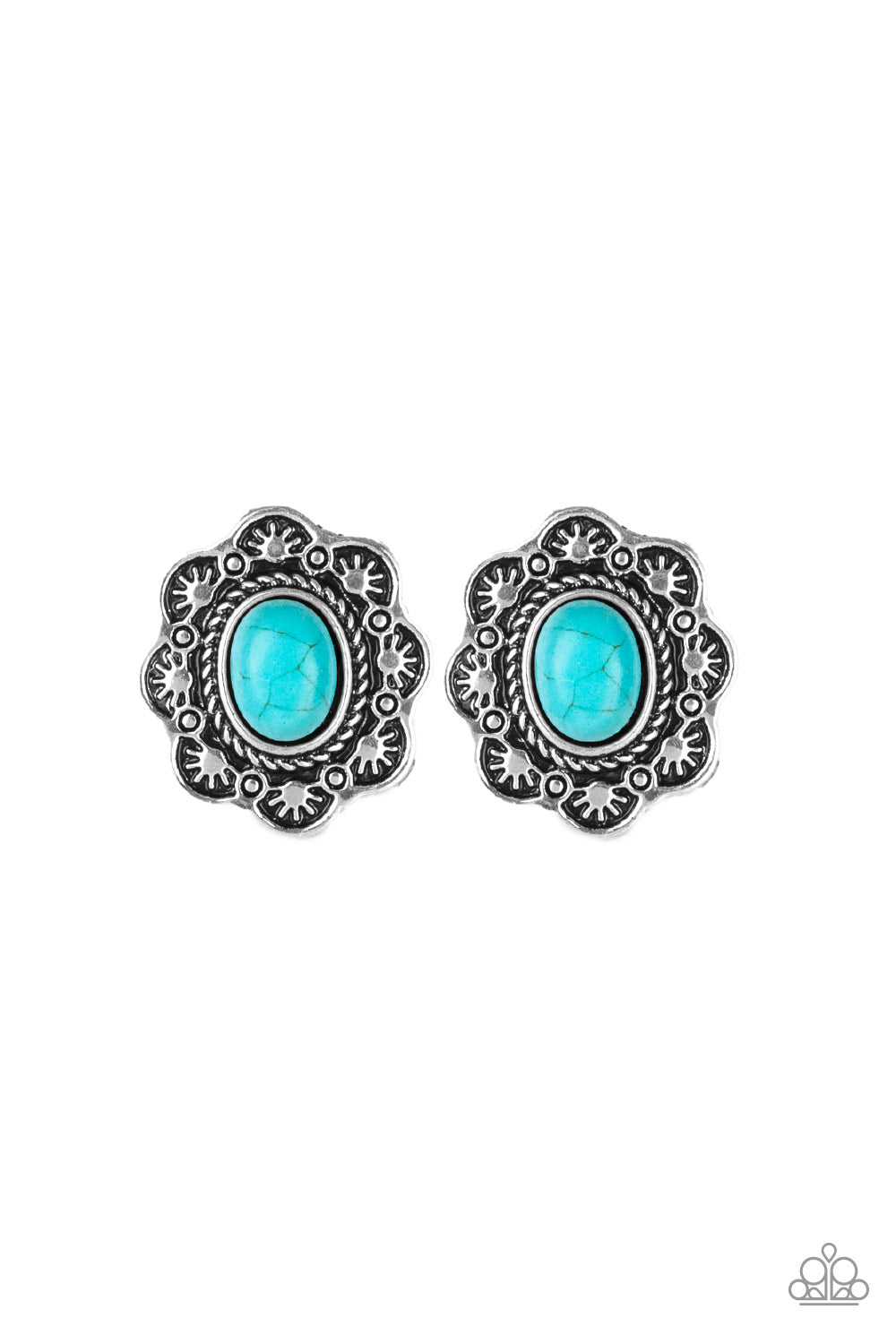 Springtime Deserts - blue - Paparazzi earrings