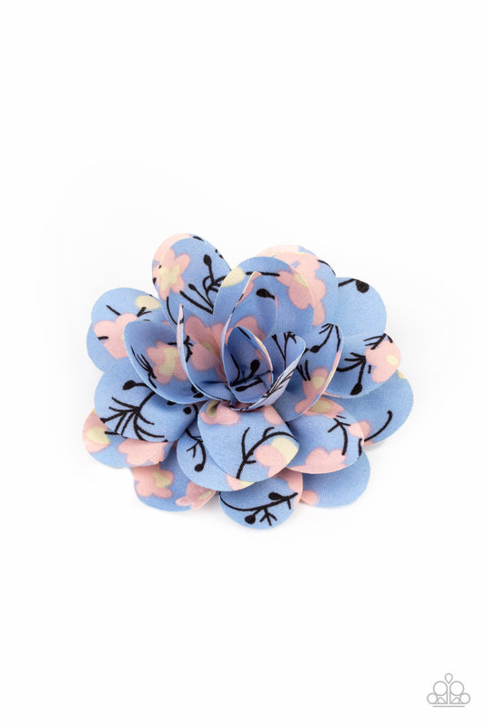Springtime Eden - blue - Paparazzi hair clip