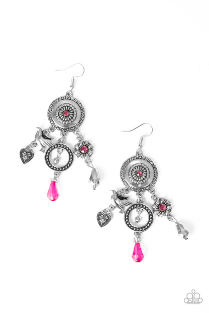 Springtime Essence - pink - Paparazzi earrings
