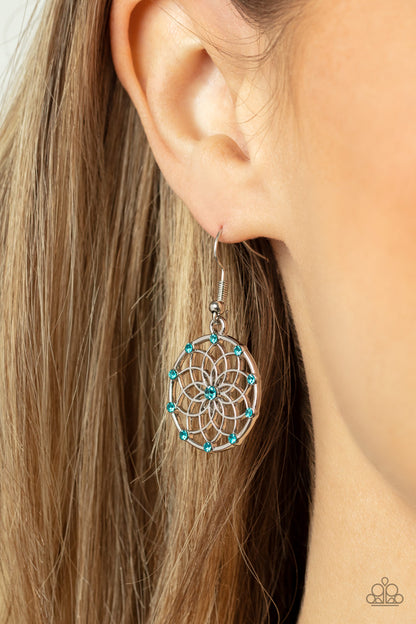 Springtime Salutations - blue - Paparazzi earrings