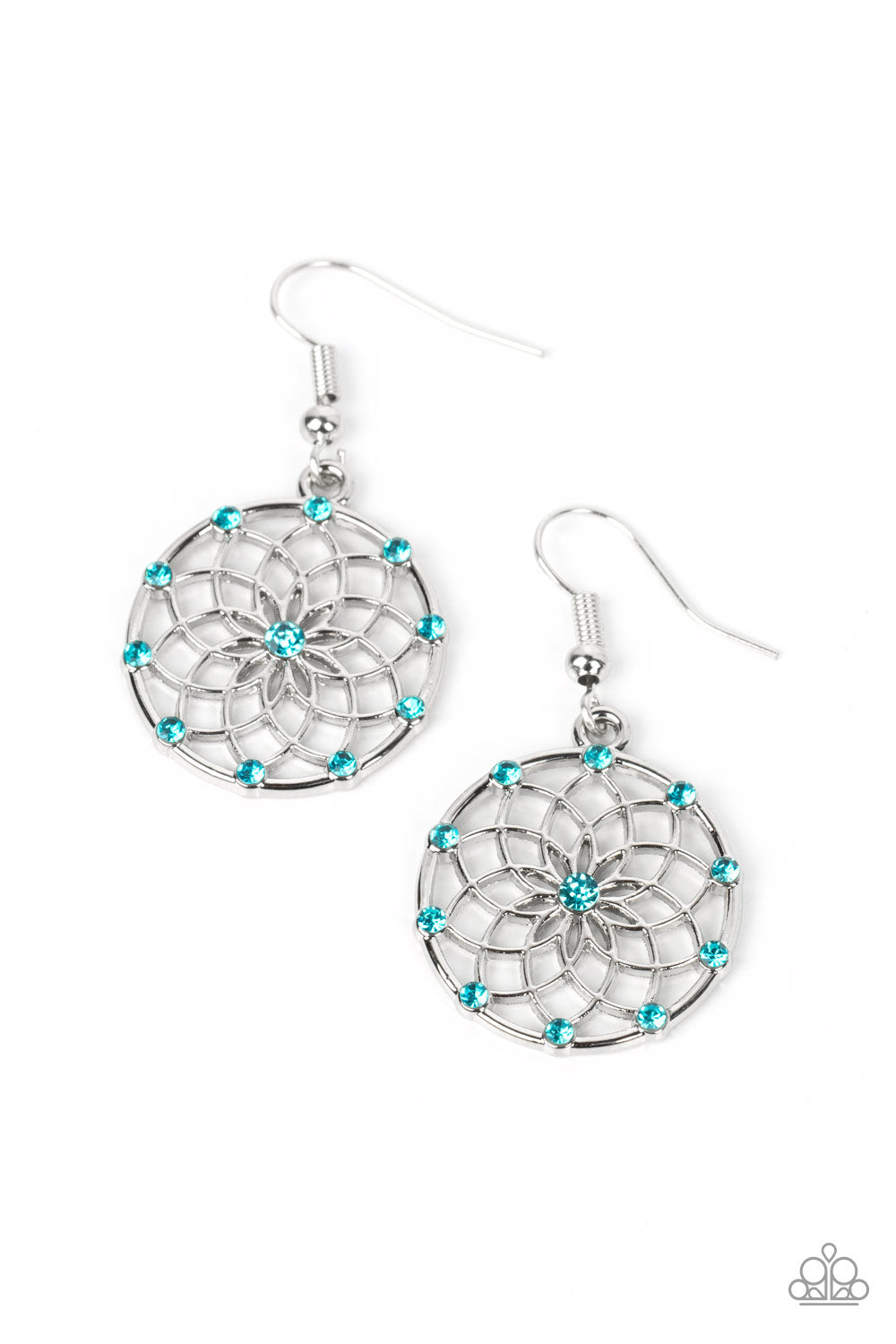 Springtime Salutations - blue - Paparazzi earrings