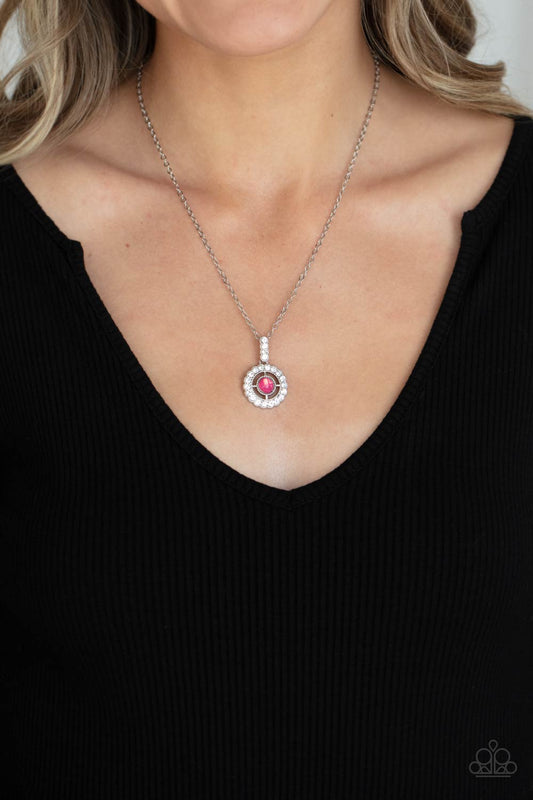 Springtime Twinkle - pink - Paparazzi necklace