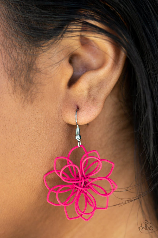 Springtime Serenity-pink-Paparazzi earrings