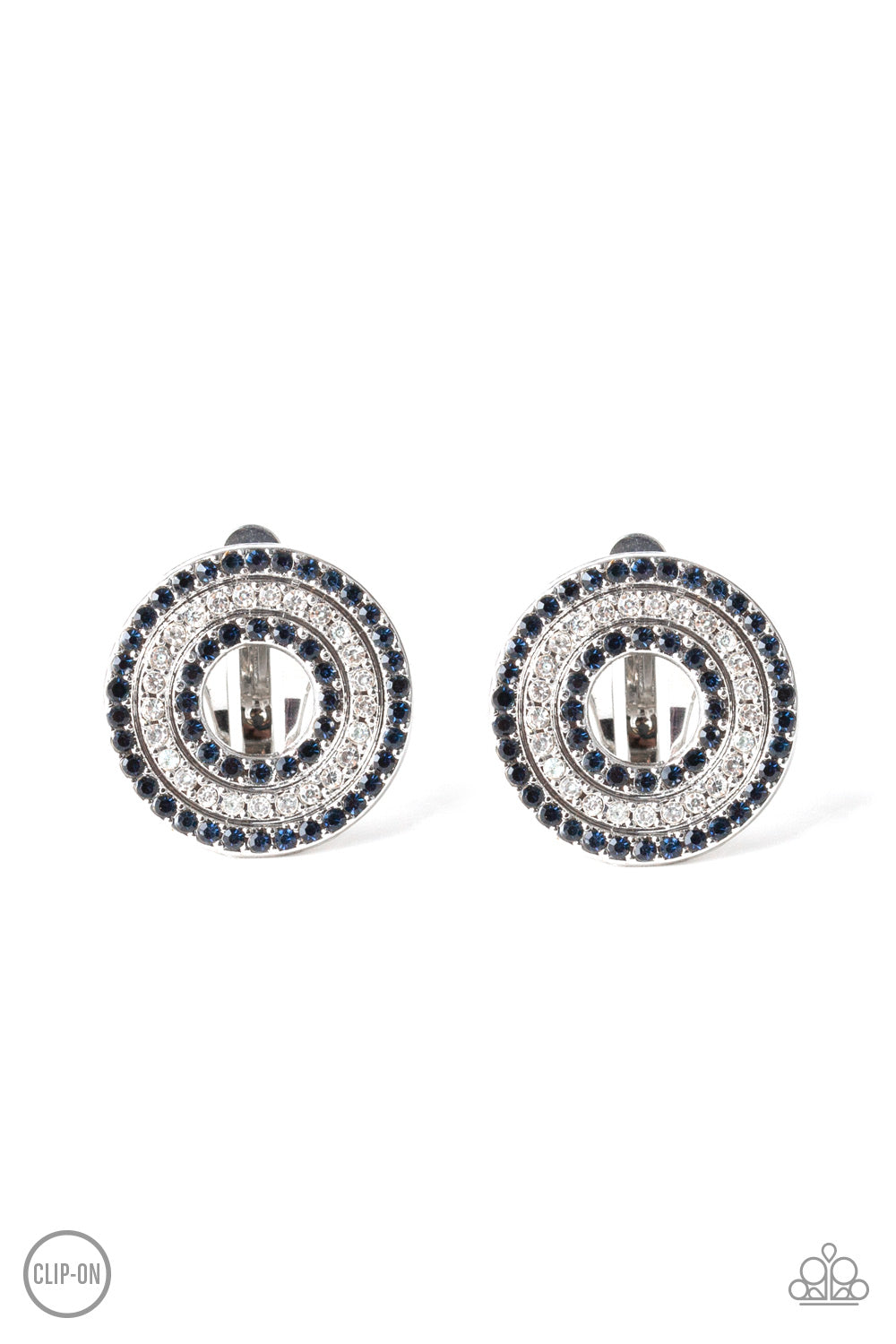 Spun Out On Shimmer - blue - Paparazzi CLIP ON earrings