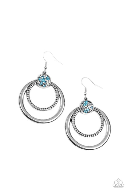 Spun Out Opulence - blue - Paparazzi earrings