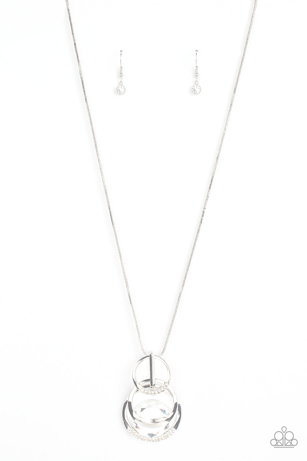 Spun Sparkle - white - Paparazzi necklace