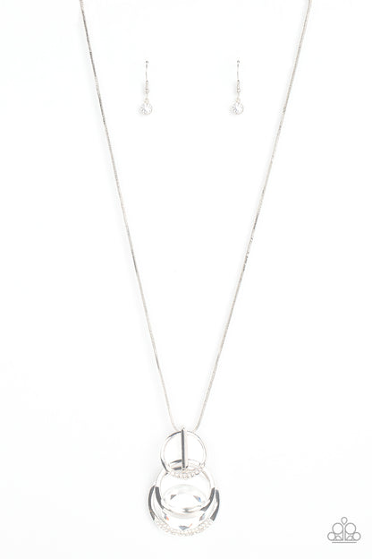 Spun Sparkle - white - Paparazzi necklace