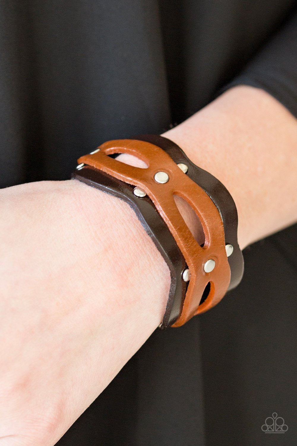 Spurs of the Moment-brown-Paparazzi bracelet